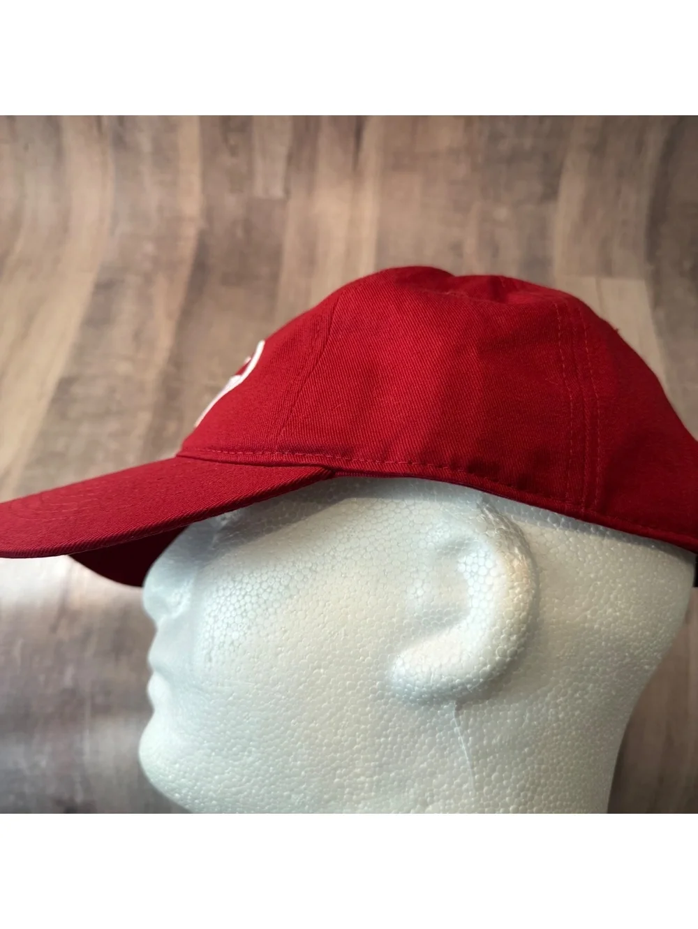 Dr Pepper Embroidered Hat Bioworld Strap Back Cap Maroon White EUC
